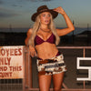 Underwire Triangle B-C Cup Bikini Top - Sangria