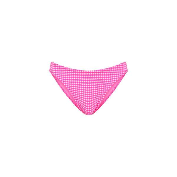 Vintage V Full Coverage Bikini Bottom - Pink Diva