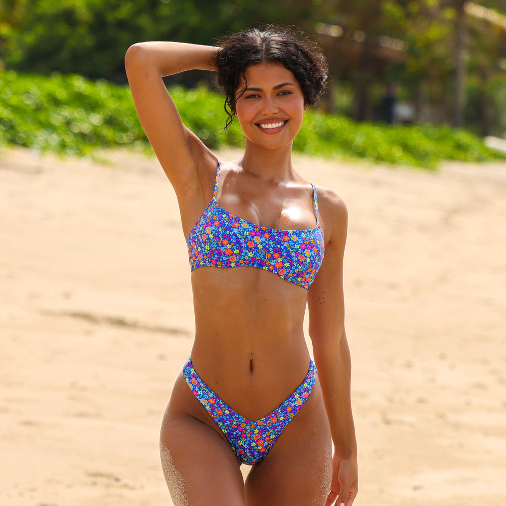 Y Cheeky Bikini Bottom - Electric Bloom