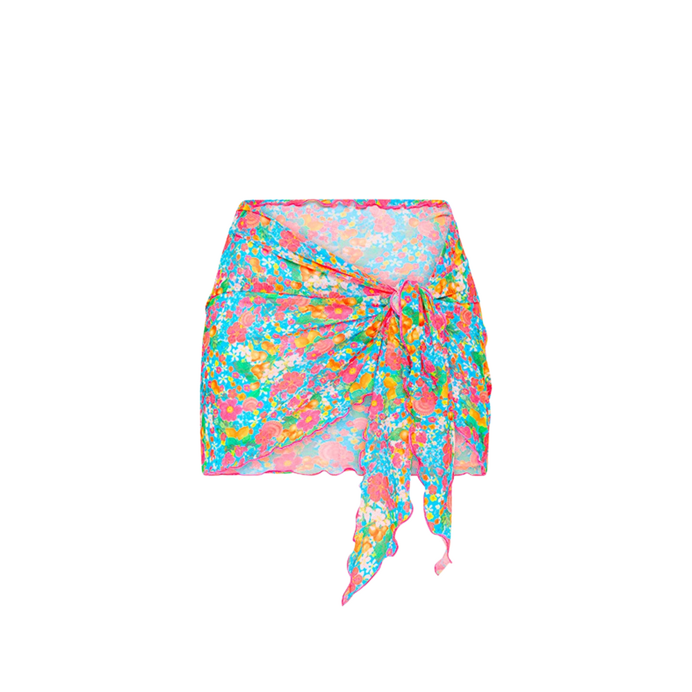 Mini Mesh Sarong - Mermaid Garden