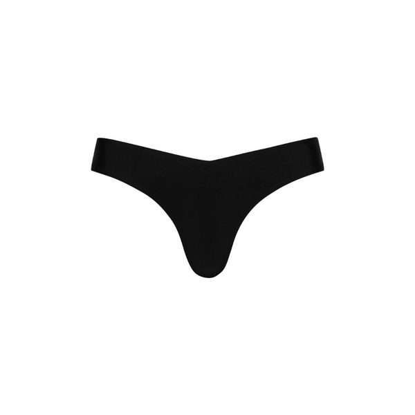 Cheeky V Bikini Bottom - Pitch Black